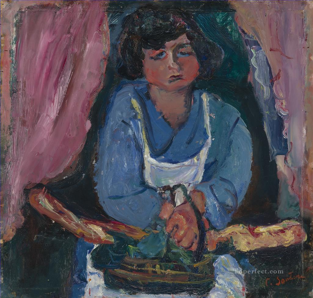 THE SERVANT IN BLUE Chaim Soutine Oil Paintings